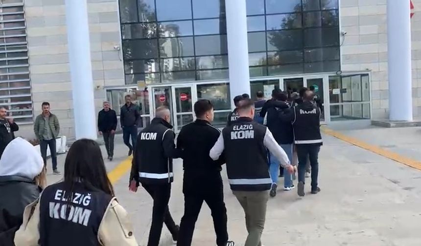 Elazığ’da polis suçlulara göz açtırmıyor: 8 tutuklama
