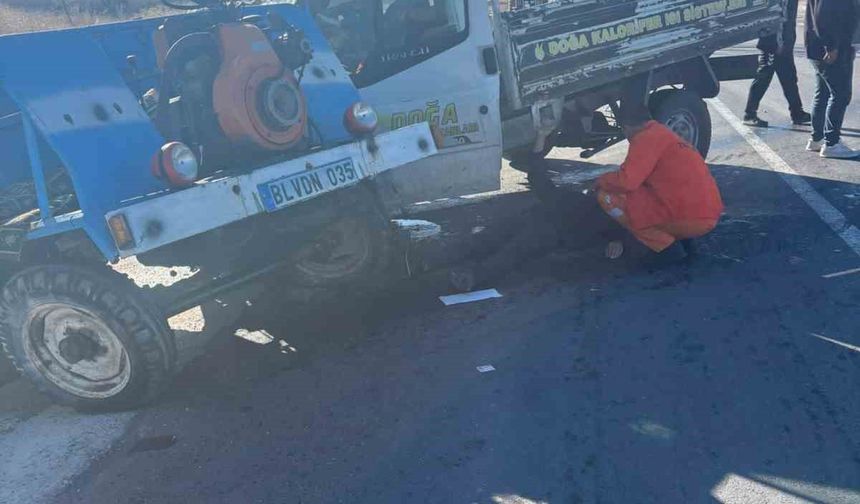 Kamyonetle çarpışan patpatın sürücüsü yaşamını yitirdi