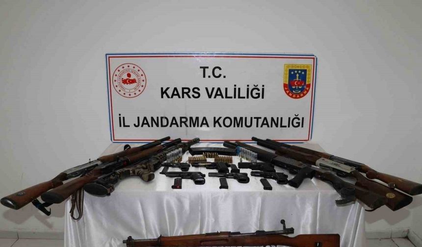 Kars’ta jandarmadan silah operasyonu