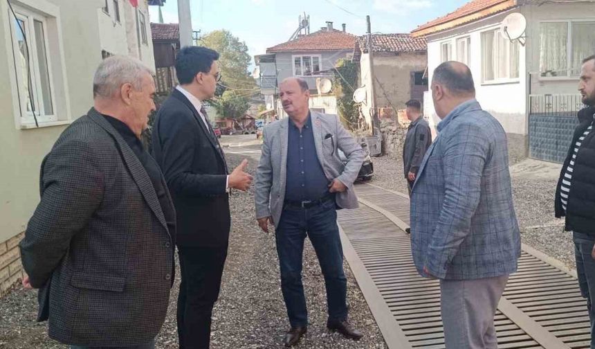 Kaymakam Kara, Karaköy’de çalışmalarını yerinde inceledi