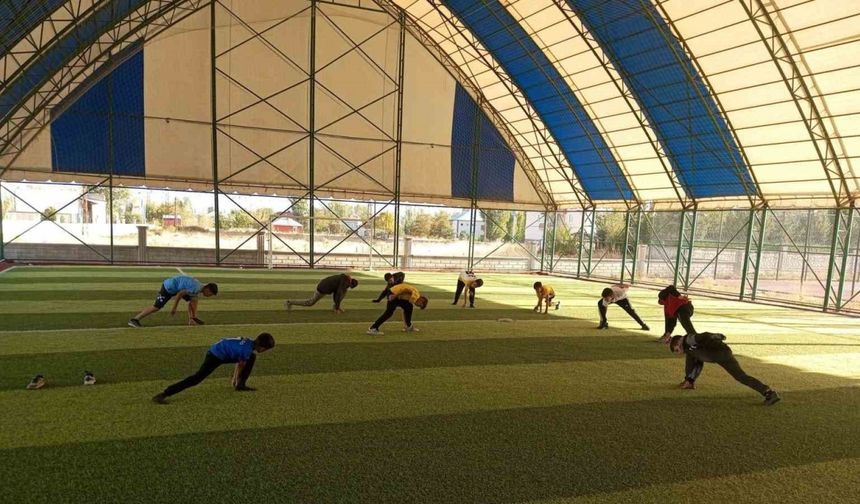 Korkut’ta atletizm antrenmanları sürüyor