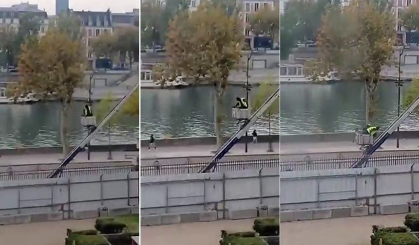 Louvre Müzesi soyguncularının kaçma anı ortaya çıktı