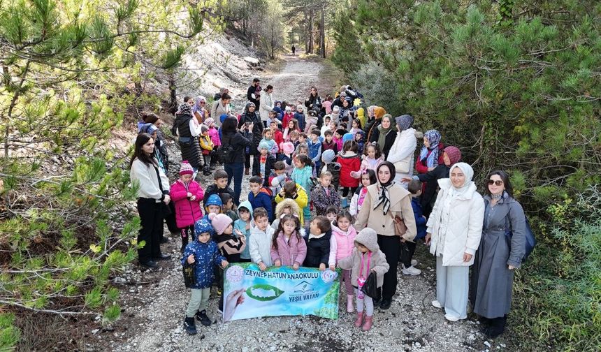 Minik öğrencilere doğa sevgisi aşılandı
