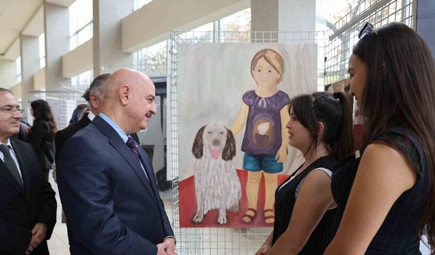 Öğrencilerin ortak eserleri sergilendi