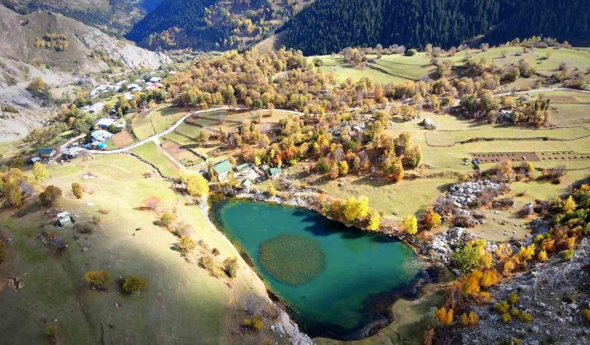 Şavşat’ın seyrine doyum olmayan sonbahar güzelliği