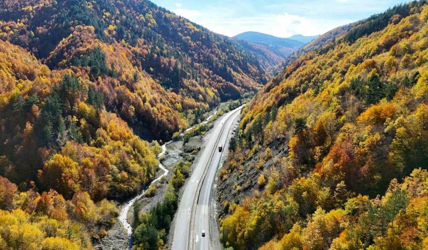 Sonbaharla Kastamonu ormanlarının mest eden buluşması