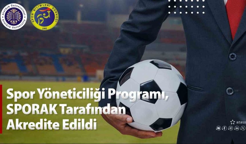 Spor yöneticiliği programı, Sporak tarafından akredite edildi
