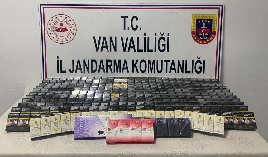Van’da bin 859 paket kaçak sigara ele geçirildi