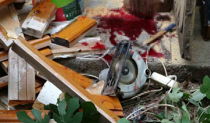 Yaşlı adam bacağını elektrikli testereye kaptırdı