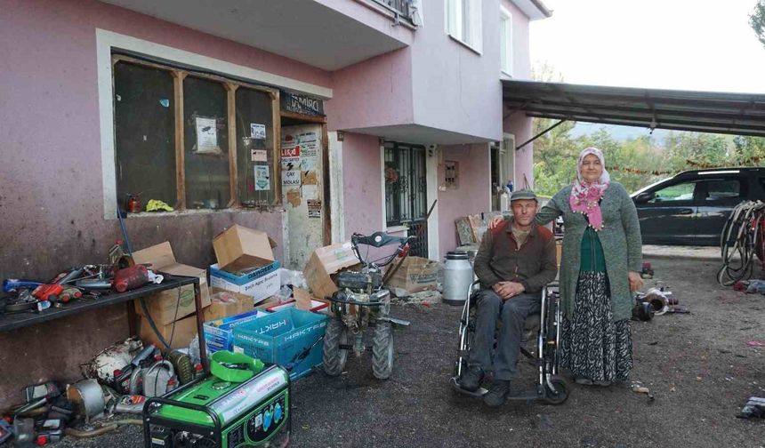 Çatıdan düşüp yüzde 94 engelli kaldı sıfırdan öğrendiği ikinci meslekle hayata tutundu