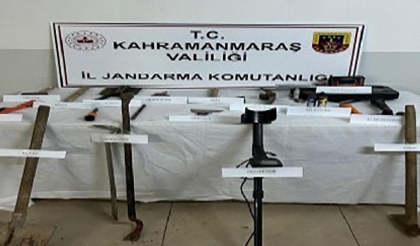 Kahramanmaraş'ta kaçak kazı operasyonu: 11 şüpheli yakalandı