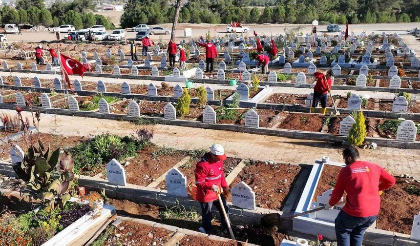 Kahramanmaraş'ta mezarlıklarda düzenleme