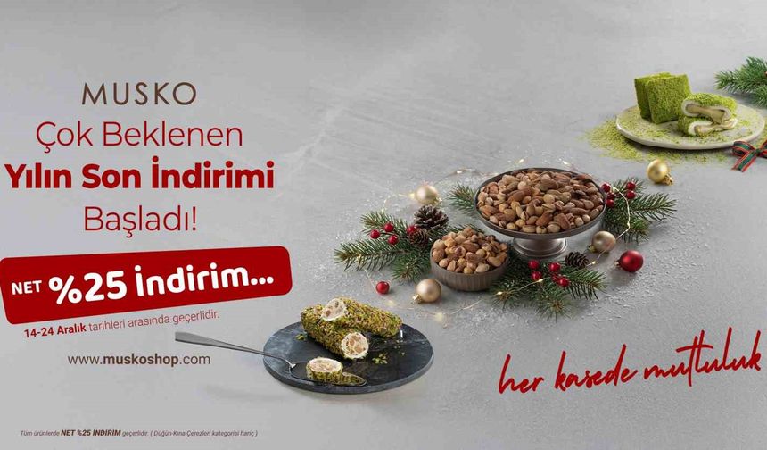 Kuruyemişte yeni yıl indirimleri