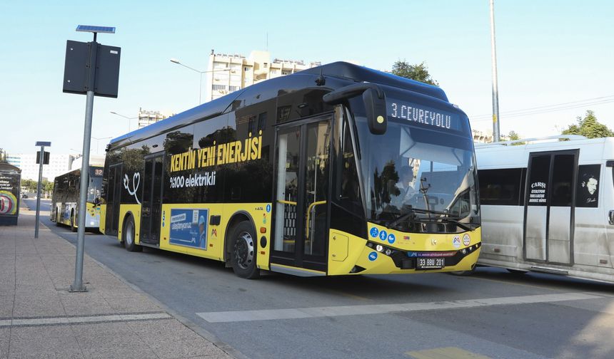 Mersin’de 18 Tamamen Elektrikli Otobüs Hizmete Girdi