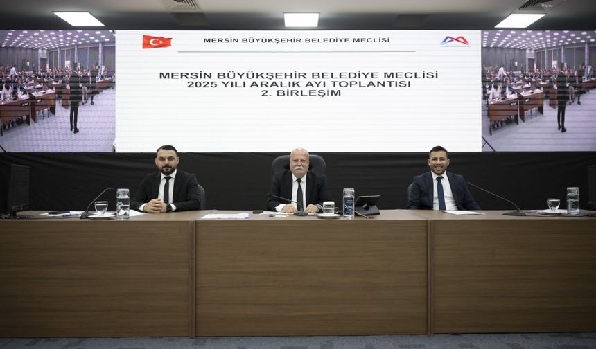 Mersin Meclisi Aralık Ayı 2. Birleşimi Yapıldı