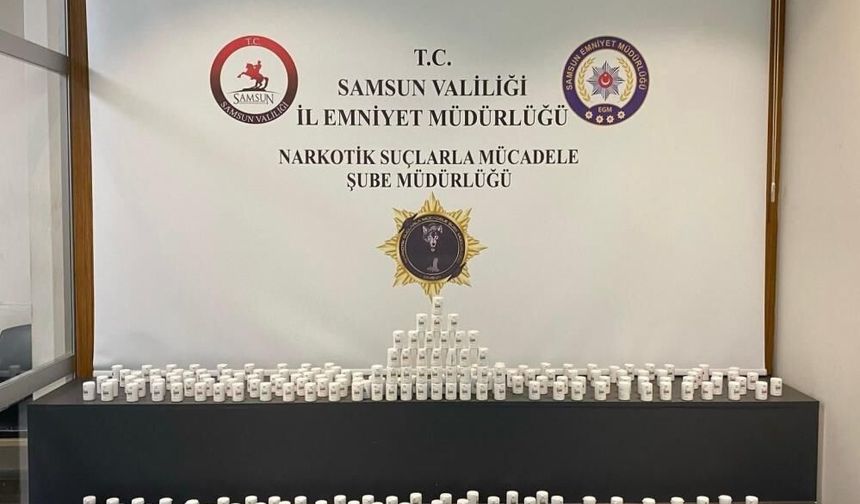 Samsun'da 21 bin 500 uyuşturucu hap ele geçirildi
