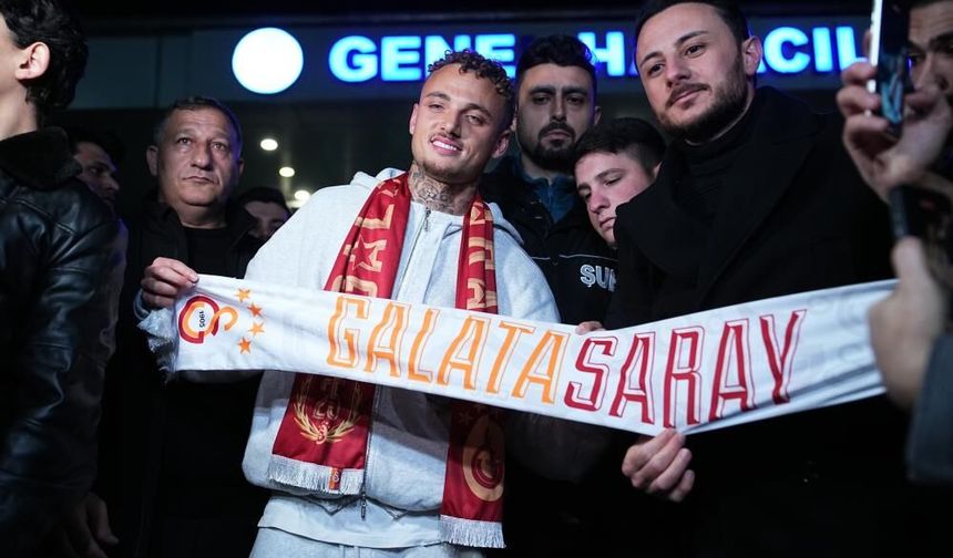 Galatasaray'ın yeni transferi Noa Lang, İstanbul’a geldi