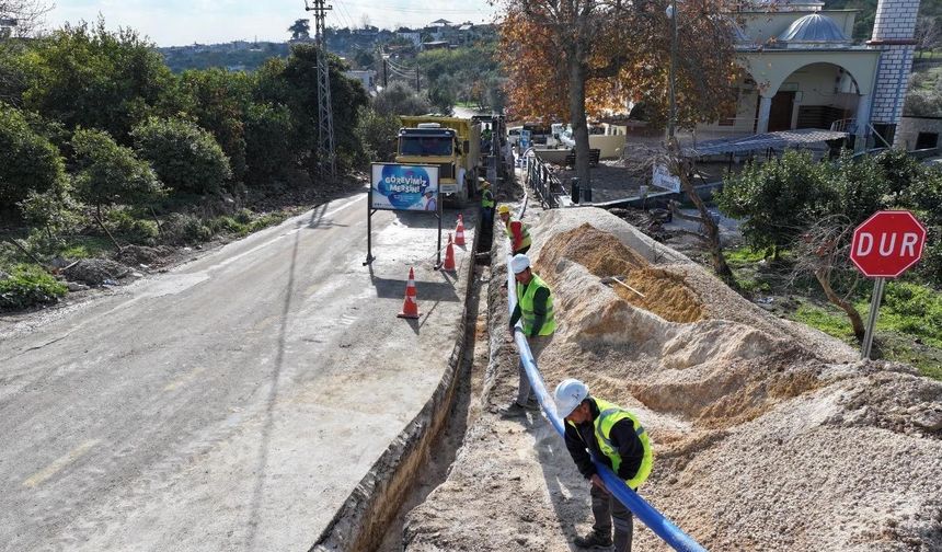 Erdemli'de su altyapısı yenilendi, mahalle kesintisiz suya kavuştu