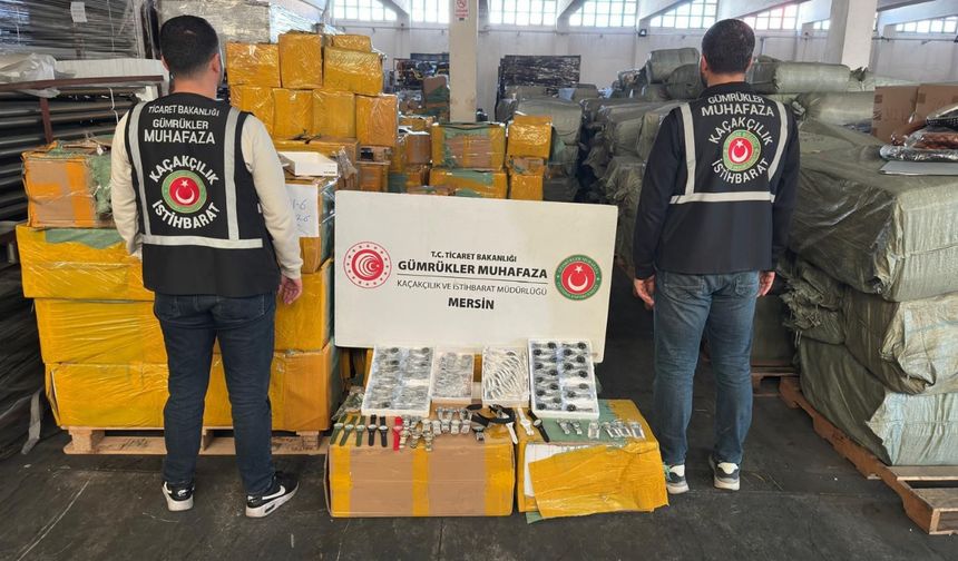 Mersin’de 1,5 milyar TL’lik kaçak saat ele geçirildi