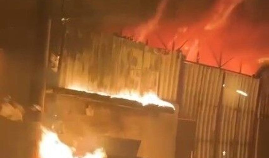 Kahramanmaraş'ta depo yangını