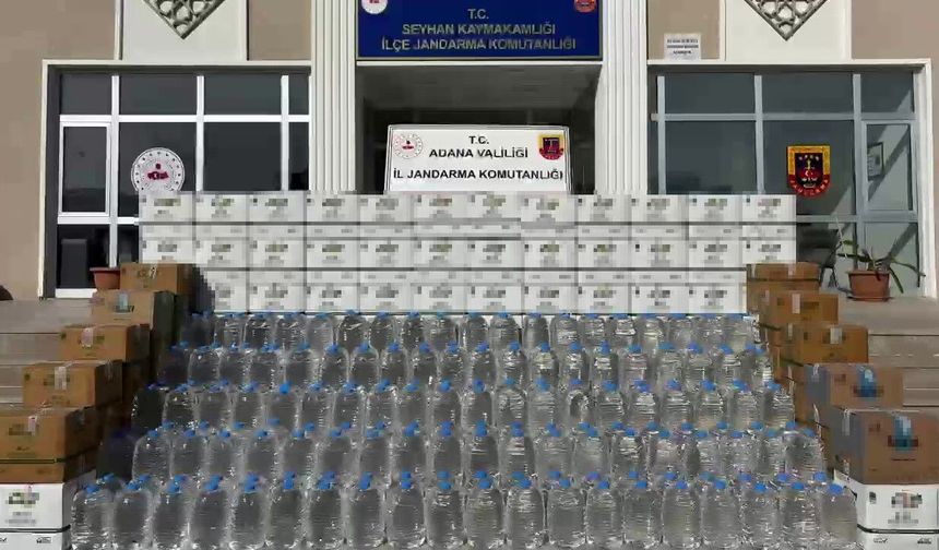 Seyhan'da Jandarmadan Kaçak İçki Darbesi