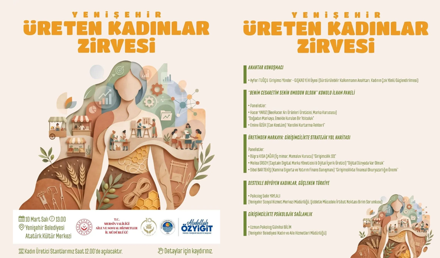 Yenişehir’de Dev Zirve: Üreten Kadınlar Buluşuyor