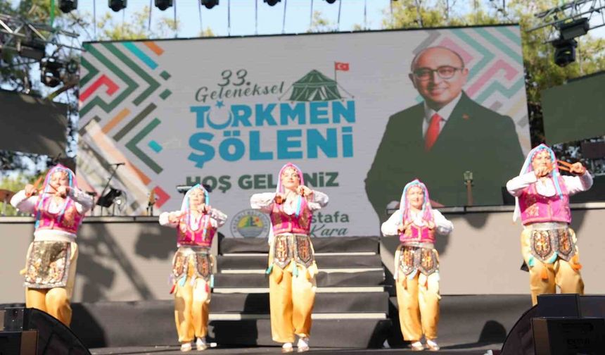 33. Geleneksel Türkmen Şöleni'ne binlerce kişi katıldı