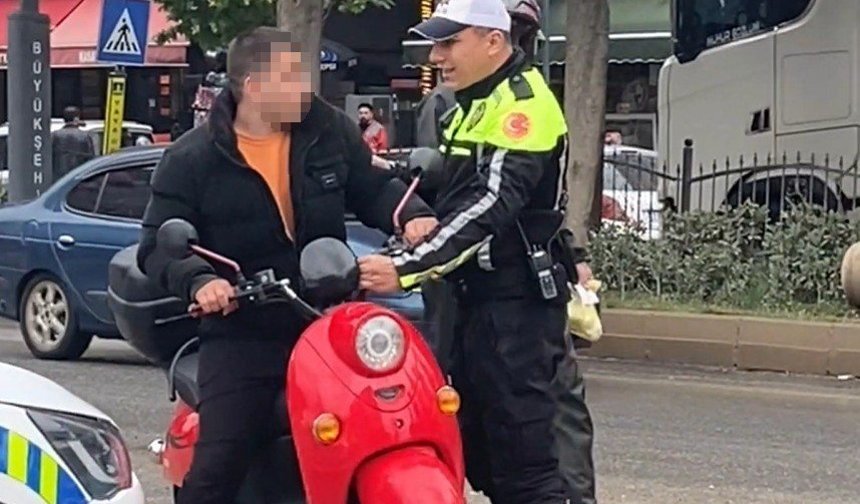 Bindiği motosikletin iki katı ceza yedi