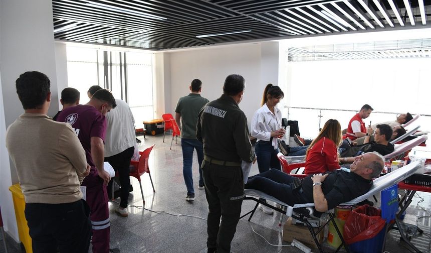 Orman personelinden kan bağışına destek