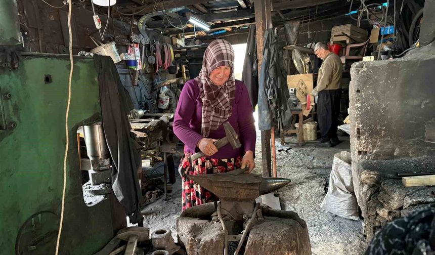 Osmaniye'de 42 yıllık evlilik, örs başında ortak mesaiye dönüştü