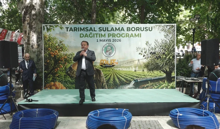 Mut’ta Üreticiye Dev Destek: 26 Bin Metre Boru Dağıtıldı