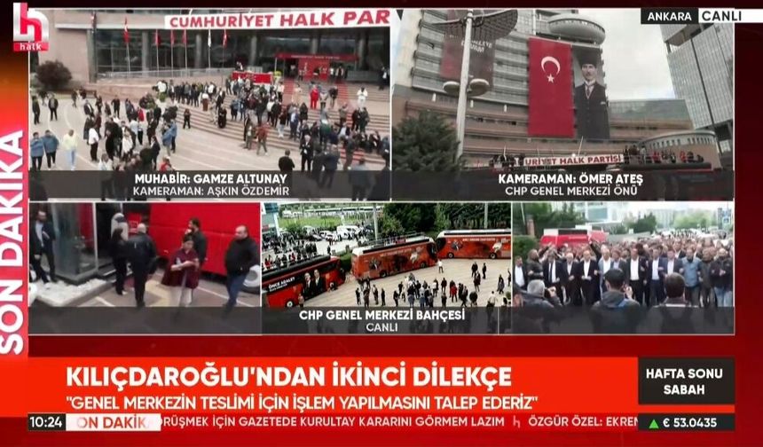 CHP Genel Merkezi Önünde Arbede