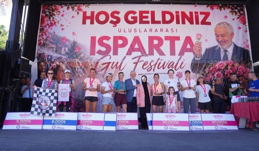Uluslararası Gül Festivali'nde spor coşkusu zirveye ulaştı