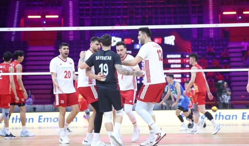 A Milli Erkek Voleybol Takımı, Çin’i 3-0 mağlup etti