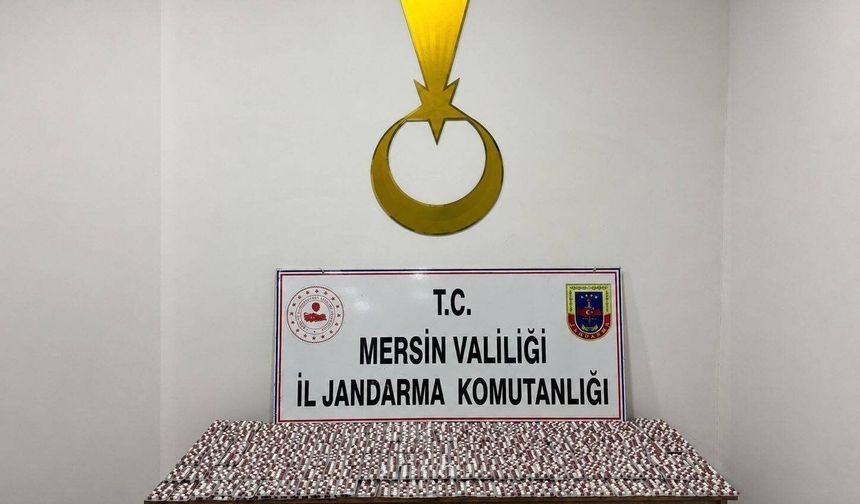 Mersin'de 7 bin 256 sentetik hap ele geçirildi, 1 tutuklama