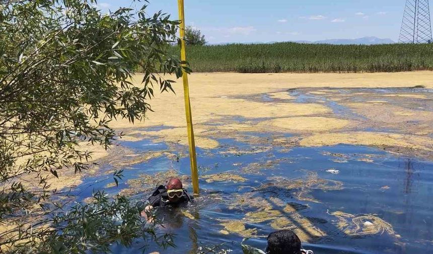 Otomobil göle düştü, sürücü kendi imkanlarıyla kurtuldu