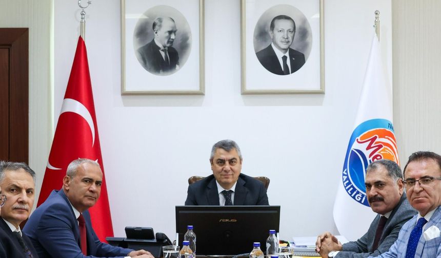 Mersin'de Vali Toros Başkanlığında Kritik Zirve