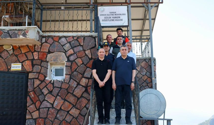Vali Toros, Gülek'te yangın nöbetini inceledi