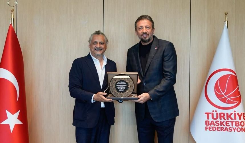 Denizli Basket’ten TBF Başkanı Türkoğlu’na ziyaret