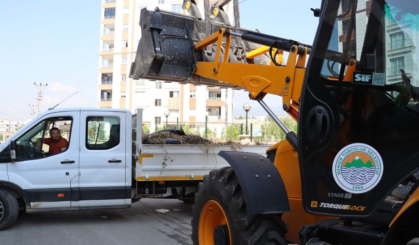 Toroslar'da yaz temizliği hız kesmiyor