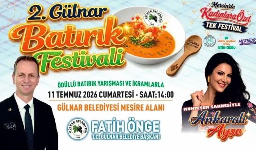 Gülnar'da 2. Batırık Festivali Heyecanı Başlıyor