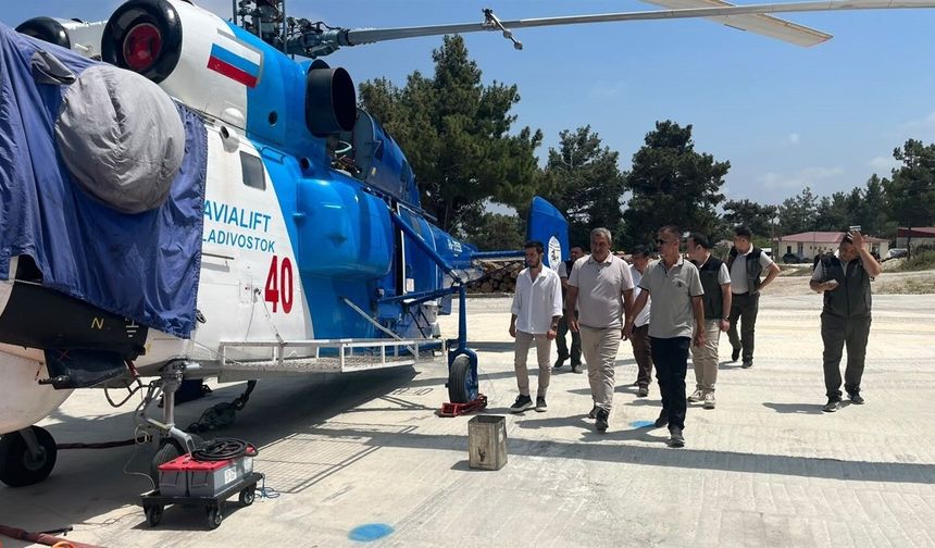 Mersin'de yangın ekibinin çalışmaları yerinde incelendi