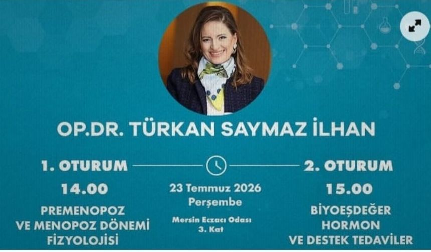 Mersin'de Menopoz Eğitimi 23 Temmuz'da