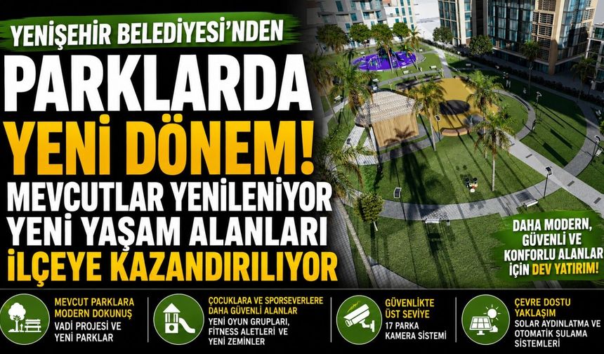 Yenişehir Belediyesi 2026 Yeşil Alan Yatırımlarını Başlattı