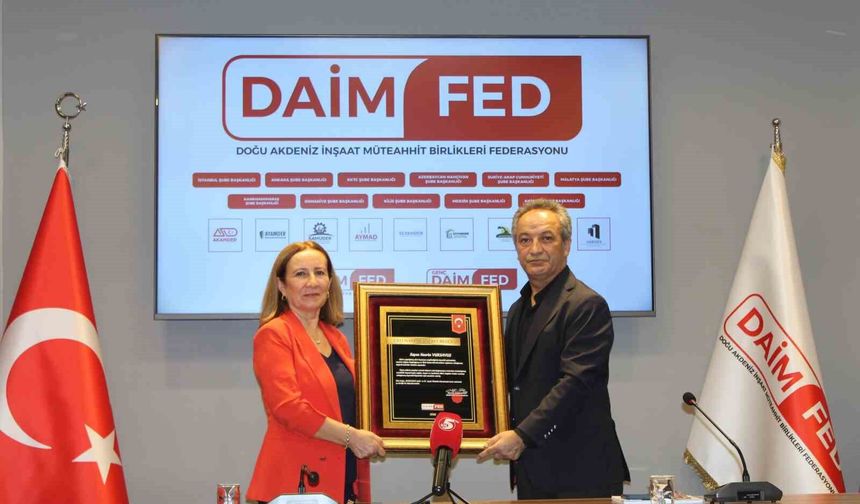 DAİMFED'den, üstün hizmet gösterenlere şeref belgesi