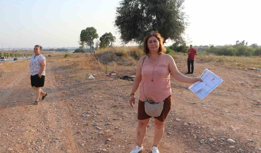 Üniversite yıllarca araziyi işgal etti, belediye istimlak etmeden bulvar geçirdi, şimdi de başkası karpuz ekti