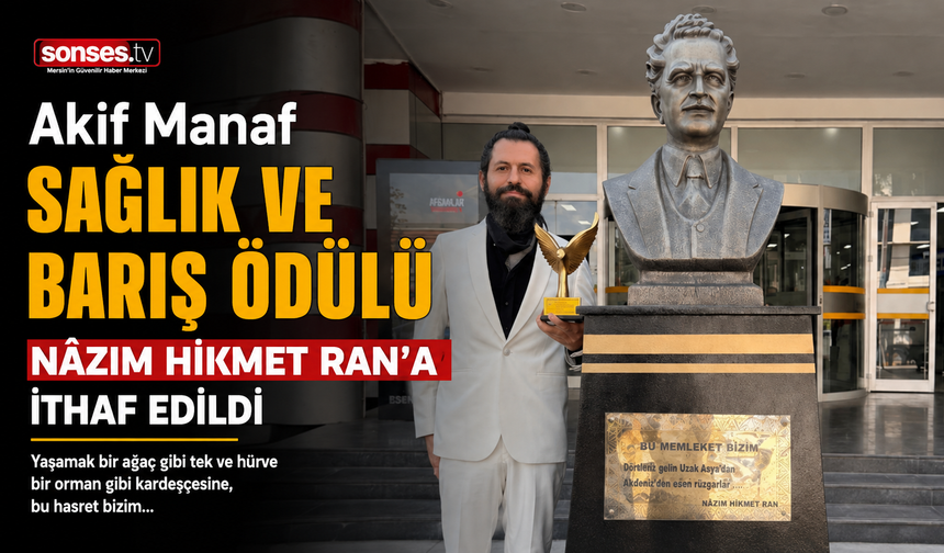 Akif Manaf Sağlık ve Barış Ödülü Nâzım Hikmet’e