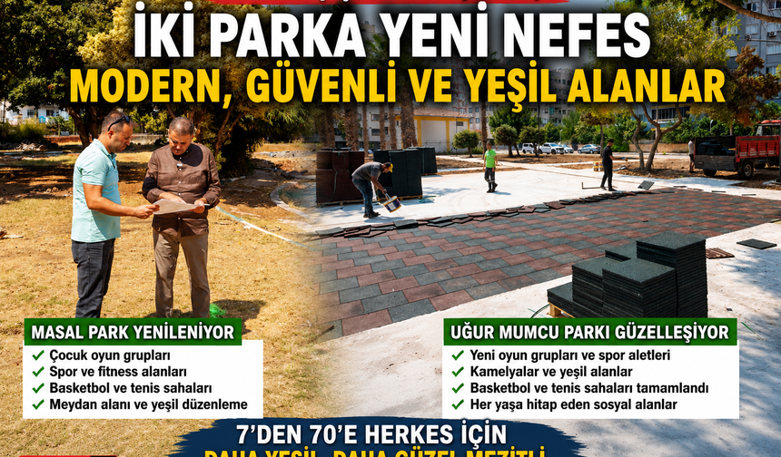 Mezitli’de iki park için büyük değişim