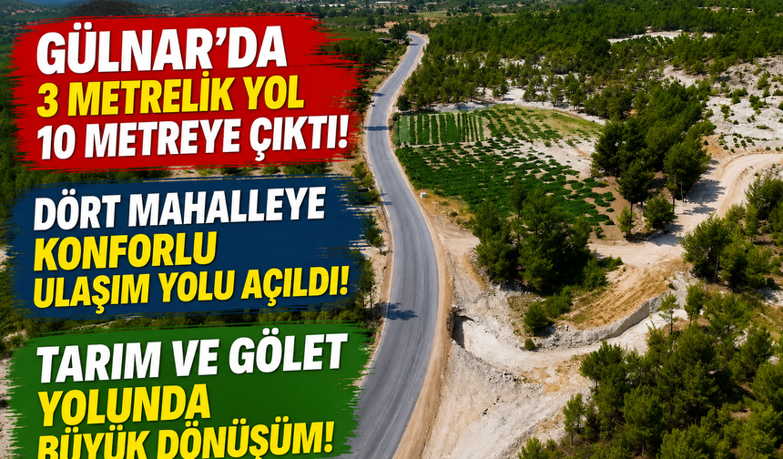 Mersin'de 4 mahalleyi birbirine bağlayan yol yenilendi