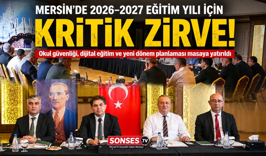 Mersin’de okullar açılmadan kritik hazırlık